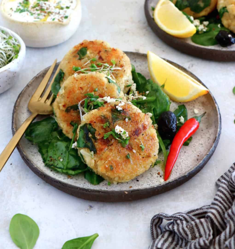 feta and quinoa galettes for breakfasts family