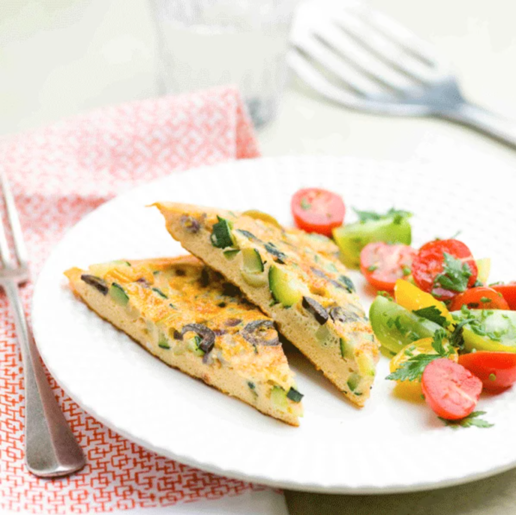 baked zucchini and egg tortilla recipe